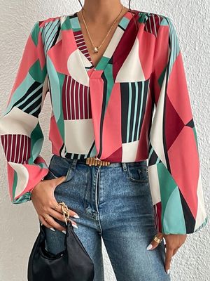 T-shirt Dacron a manica lunga Top per donne