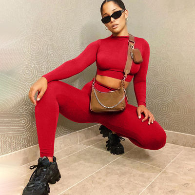 Slim più sexy abbigliamento da ginnastica Moda colore solido Casione casual abiti da fitness sexy