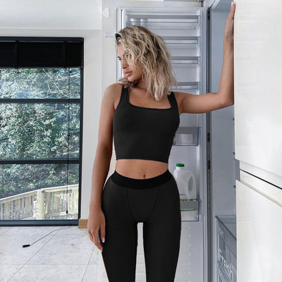 Abiti sportivi sexy senza maniche Moda Slim Fit Abito da yoga femminile