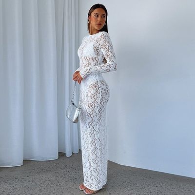 Colore solido abito da donna con maglione di stile tipo chiuso Temperamento di moda abito leggero con cappuccio a maniche lunghe