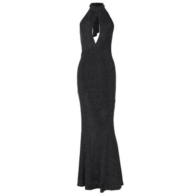 Abito personalizzabile Nuovo primavera estate Moda sexy senza schiena Taglio Sottile Abito a collo rotondo