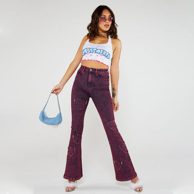 Nuovo giubbotto da donna a misura a bordo ondulato, a pizzo, a maglia, con carta stampata