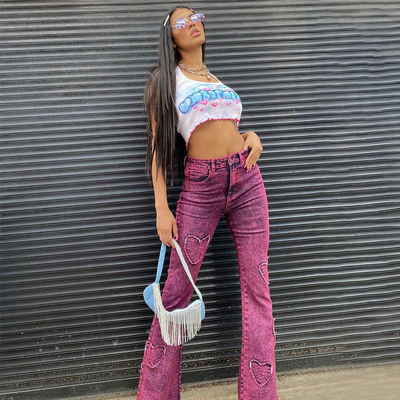 Nuovo giubbotto da donna a misura a bordo ondulato, a pizzo, a maglia, con carta stampata