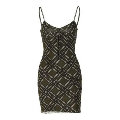 Donna estiva nuovo stile sexy Bambino Stampa Frontale Strap Dress