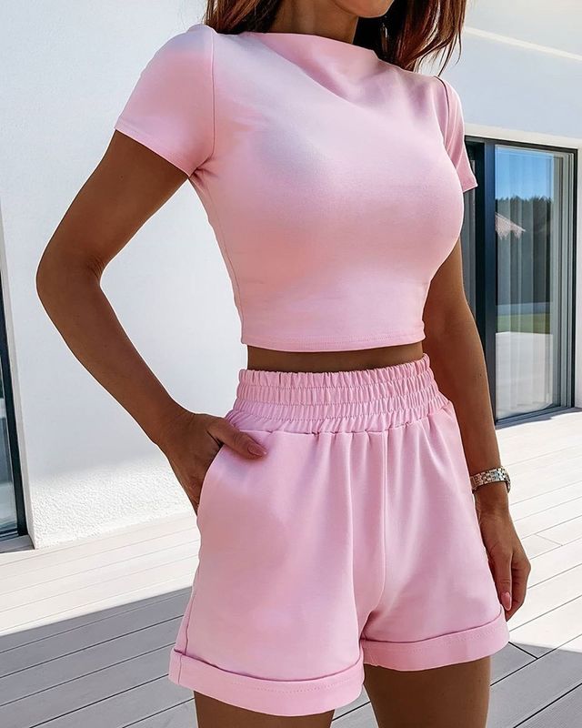 Colore solido abiti sportivi sexy stretto moda sexy svago abito sportivo donna