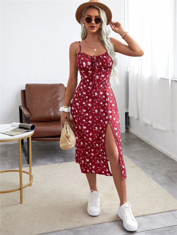 Abiti floreali eleganti e multicolori Abiti floreali per donne