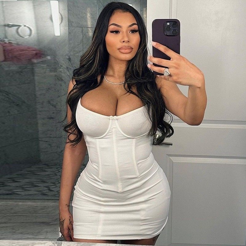 Colore solido abito magro a maglia elegante senza schiena abito magro sexy con schiena aperta